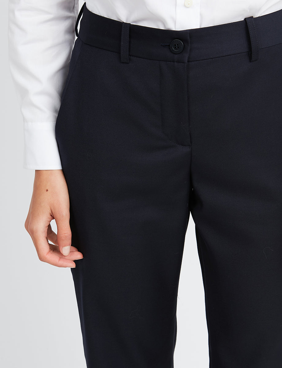 1qty NEW  / Pantalon Francisco en laine -  Blue Dark