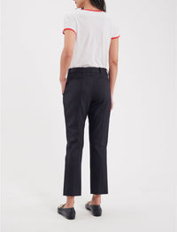 3qty RELIQUAT 75€ 0%  / Pantalon 7/8 Audrey en laine - Blue Dark