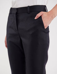 3qty RELIQUAT 75€ 0%  / Pantalon 7/8 Audrey en laine - Blue Dark