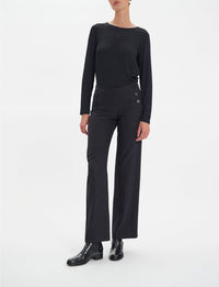 1qty RELIQUAT 75€ 0%  / Pantalon droit Gabriel - Black
