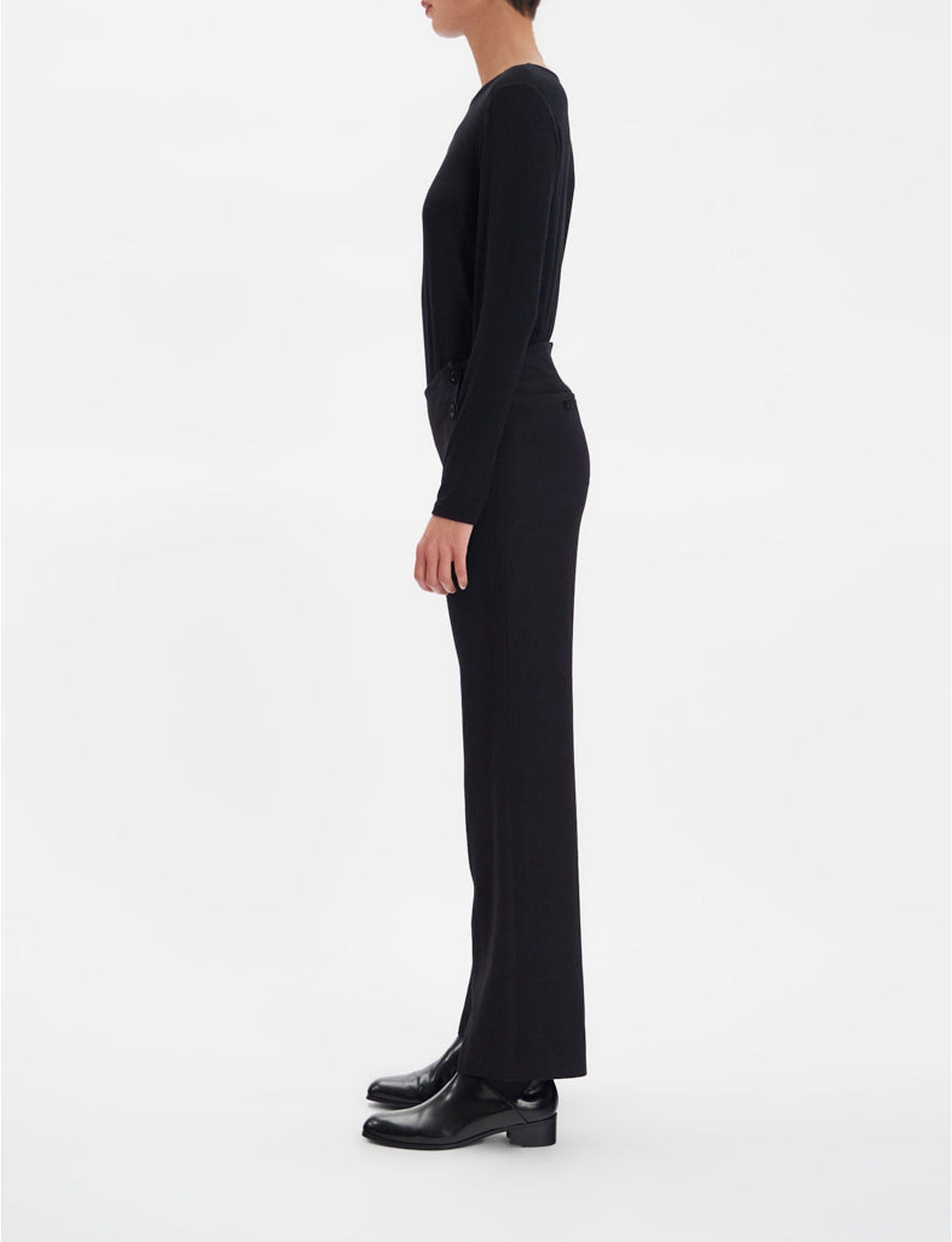 1qty RELIQUAT 75€ 0%  / Pantalon droit Gabriel - Black
