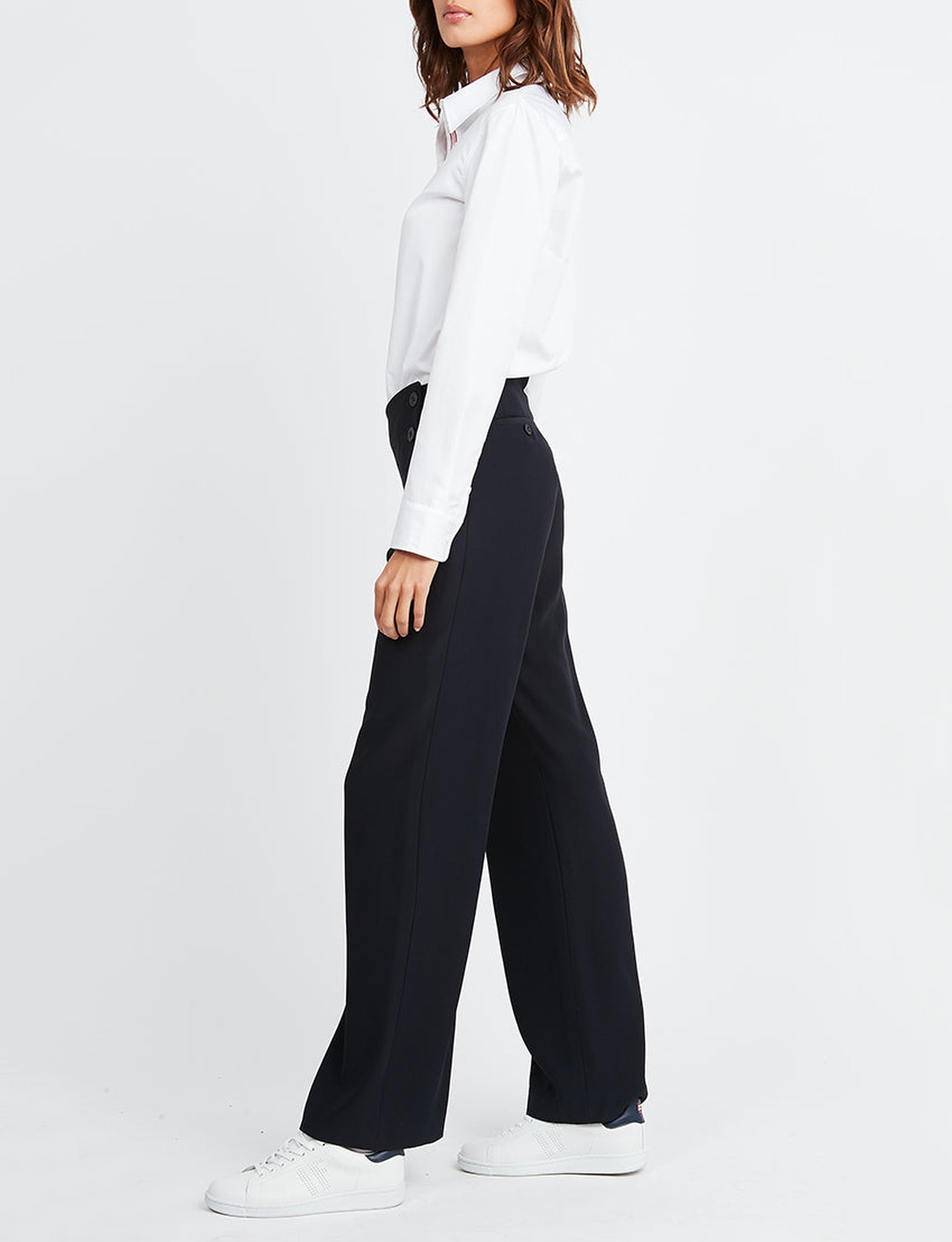 1qty RELIQUAT 75€ 0%  / Pantalon droit Gabriel - Blue Navy