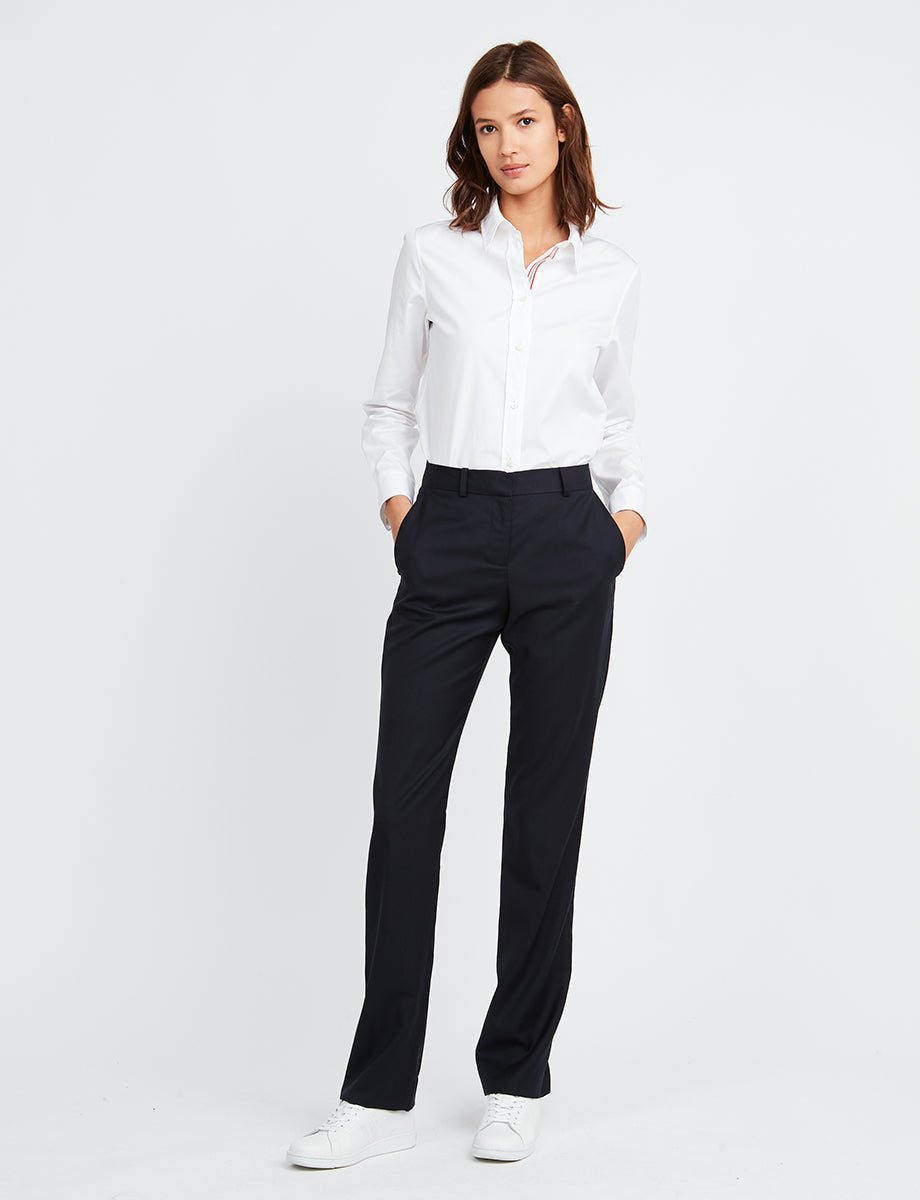 1qty NEW  / Pantalon Anatole en laine -  Blue Dark
