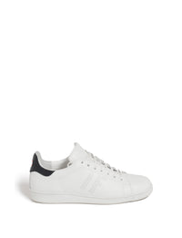 96qty NEW  / Baskets Charly en cuir -  White Blue