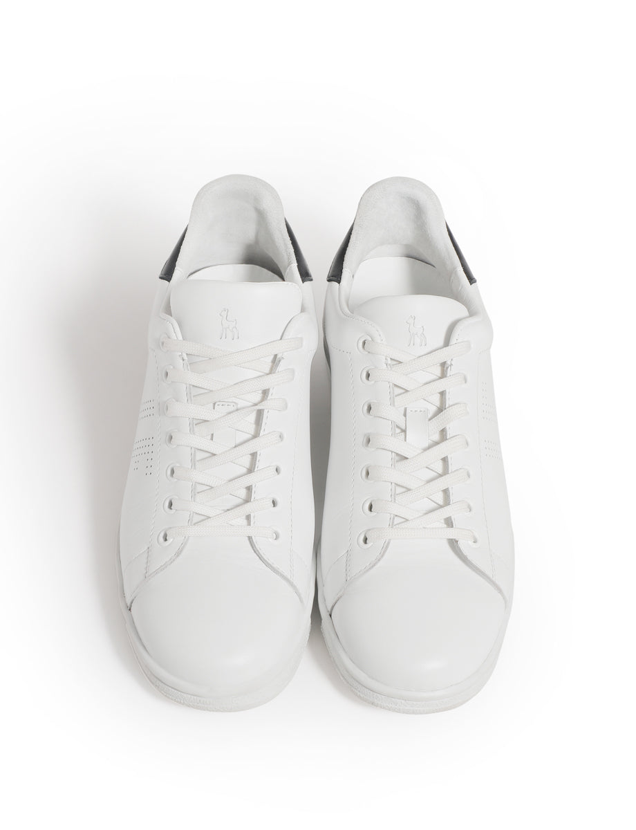96qty NEW  / Baskets Charly en cuir -  White Blue