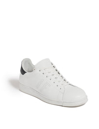 96qty NEW  / Baskets Charly en cuir -  White Blue