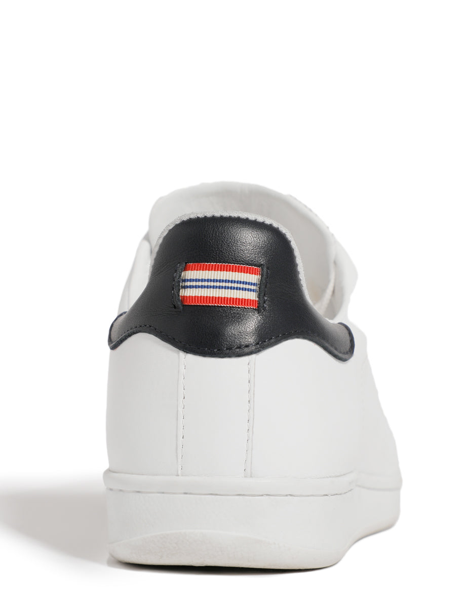 96qty NEW  / Baskets Charly en cuir -  White Blue