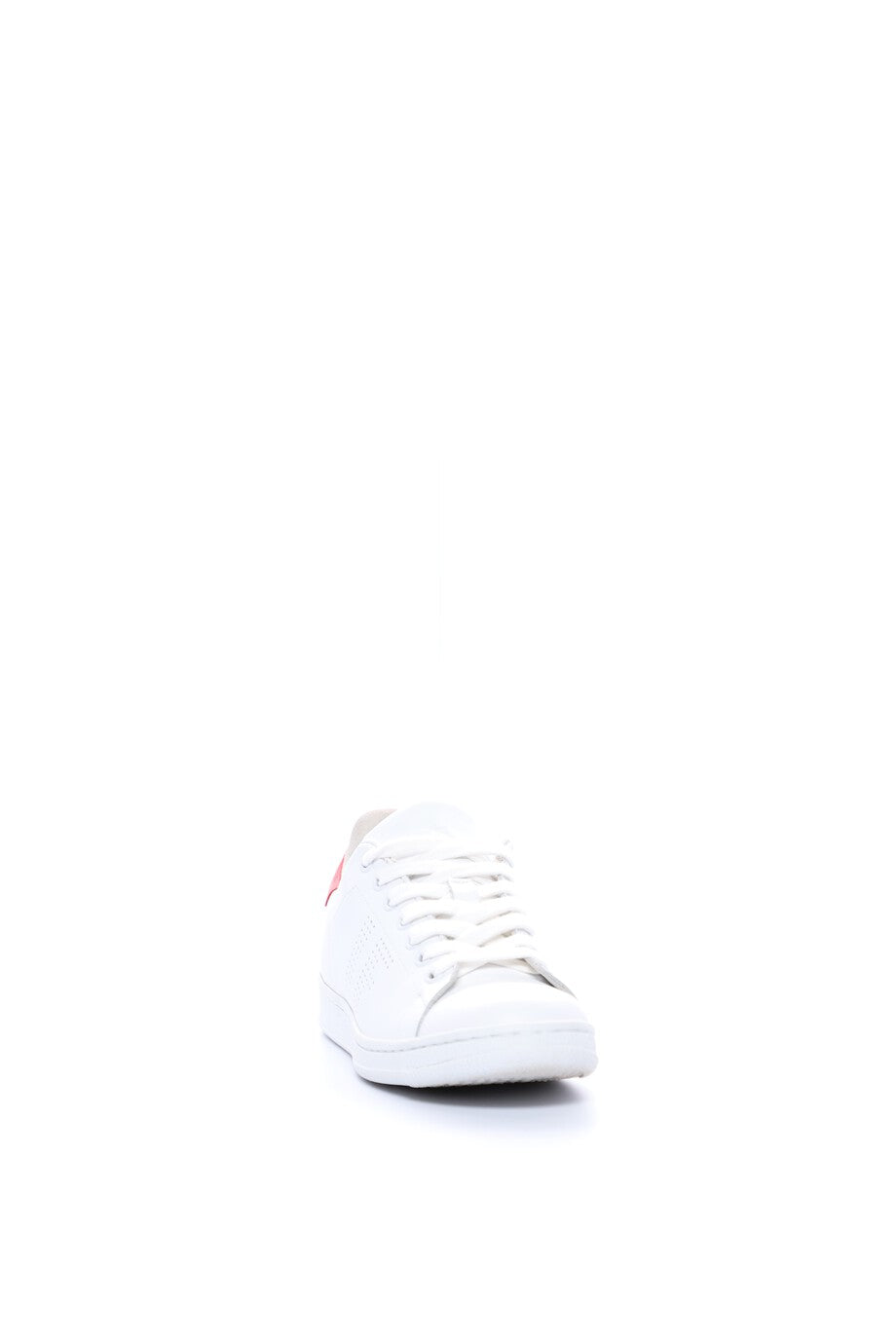 64qty NEW  / Baskets Charly en cuir -  White Red