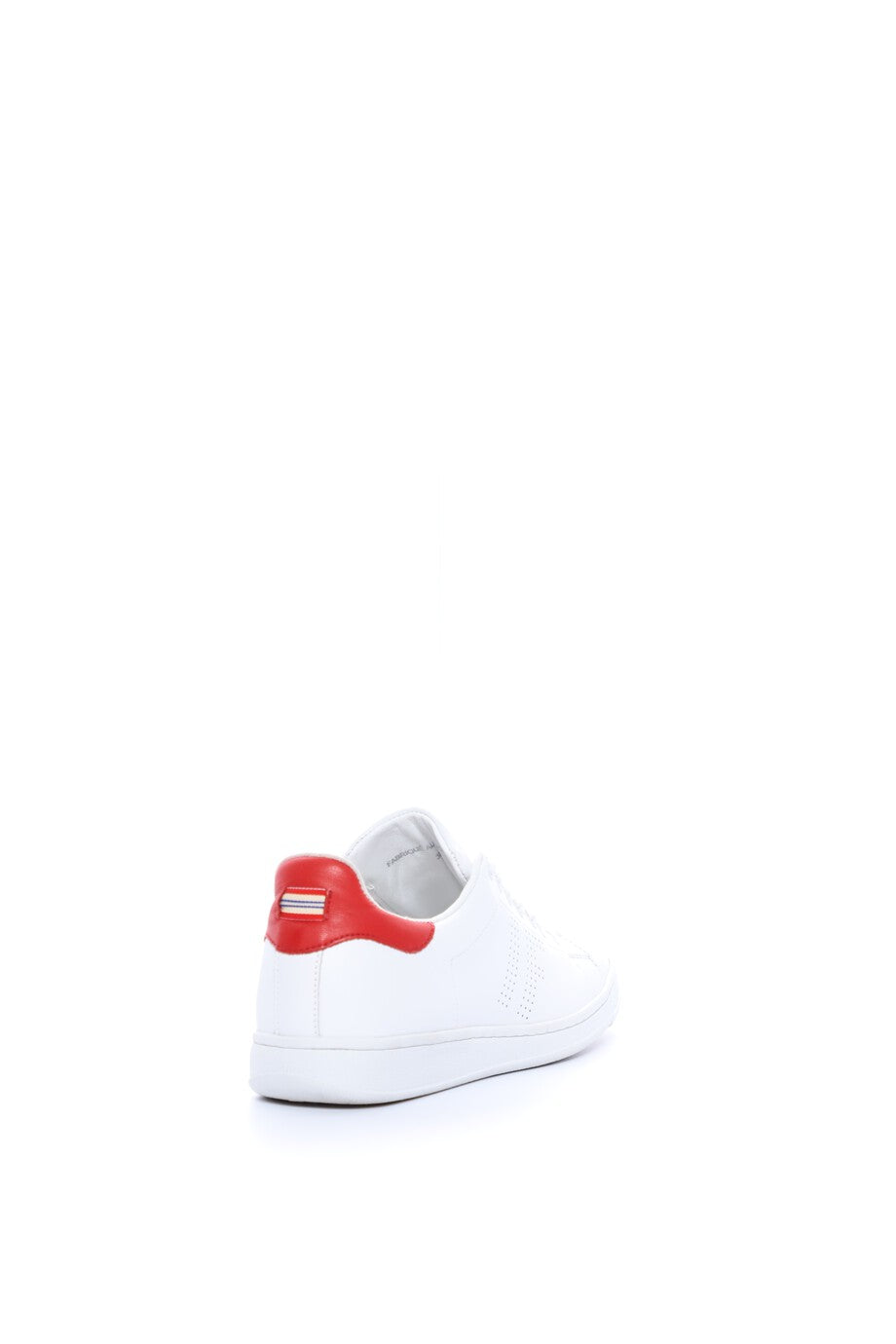 64qty NEW  / Baskets Charly en cuir -  White Red