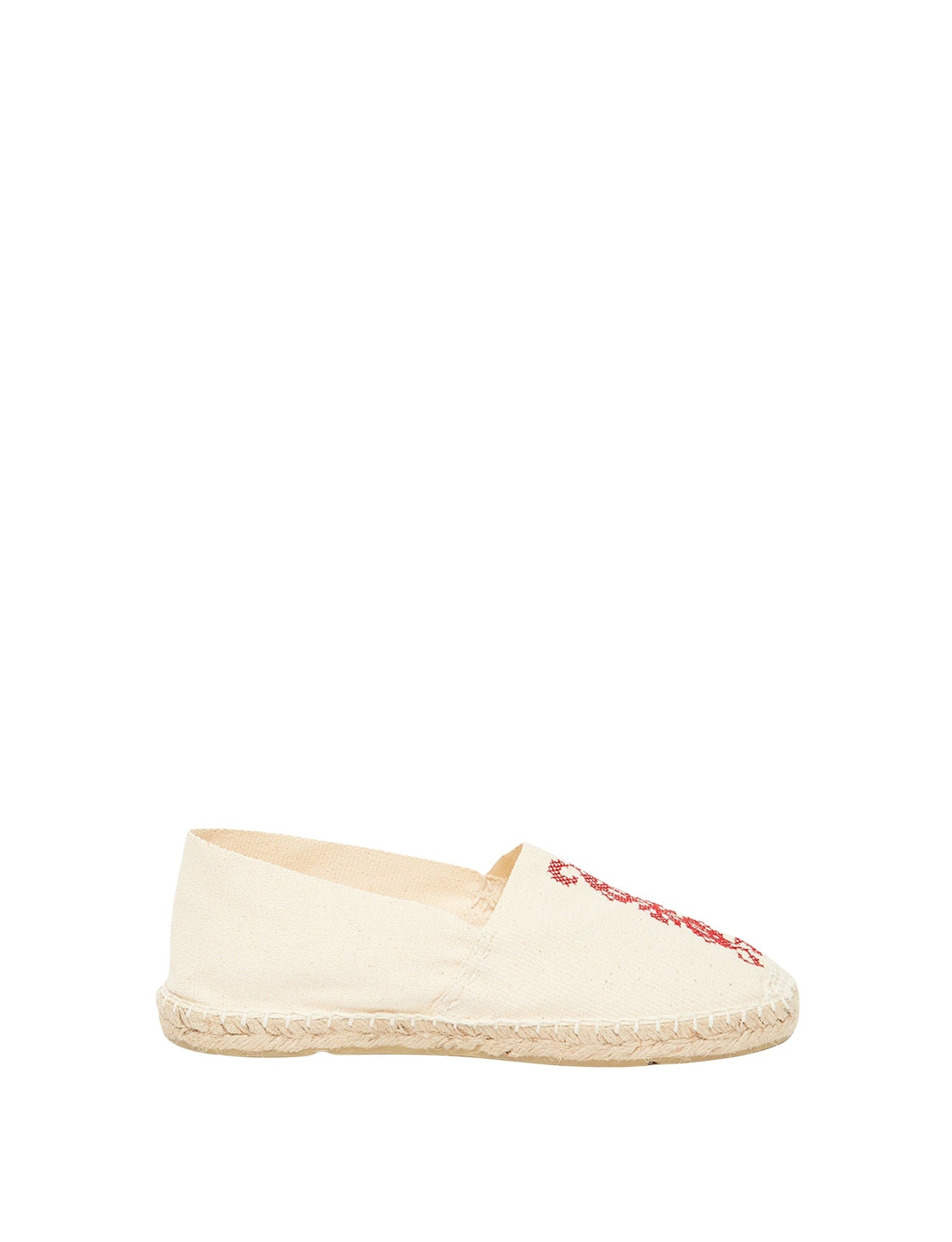 62qty NEW  / Espadrilles Auriane -  Ecru Red