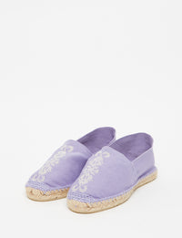 7qty NEW  / Espadrilles Auriane -  Mauve Ecru