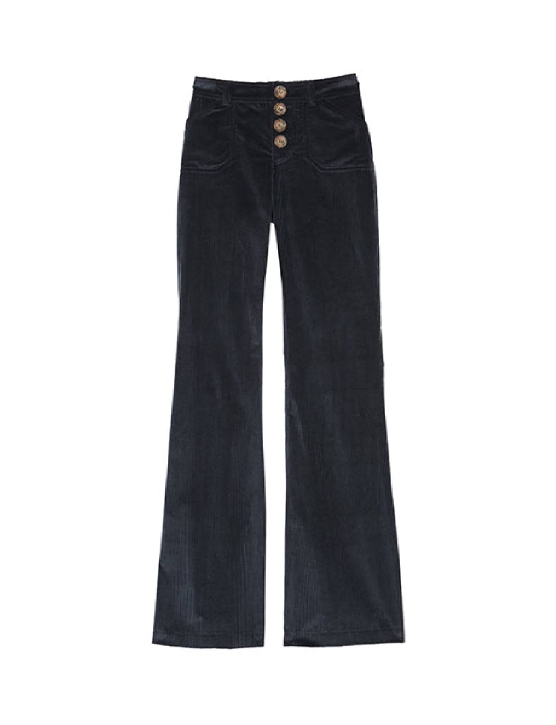 1qty RELIQUAT 90€ 100%  / Pantalon flare Charlotte - Blue Denim