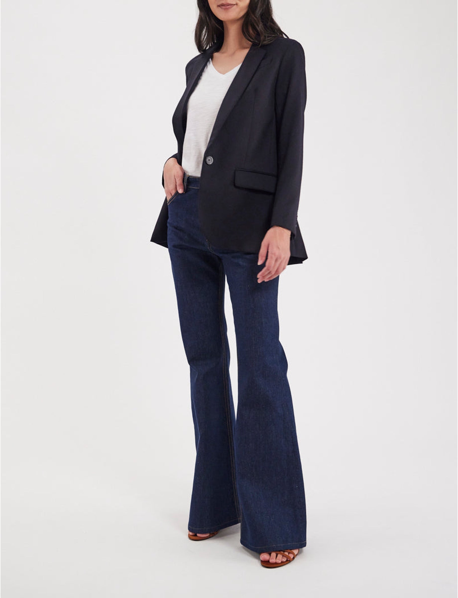 2qty RELIQUAT 90€ 100%  / Blazer Bruna en laine - Blue Dark