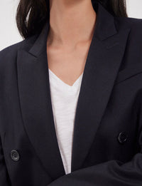 1qty RELIQUAT 120€ 100%  / Blazer Maurice en laine - Blue Dark