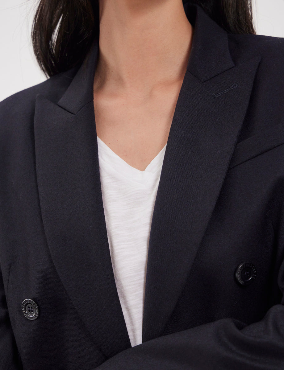 1qty RELIQUAT 120€ 100%  / Blazer Maurice en laine - Blue Dark