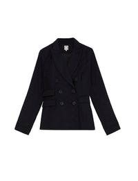 7qty RELIQUAT 120€ 0%  / Blazer Maurice en laine - Blue Dark