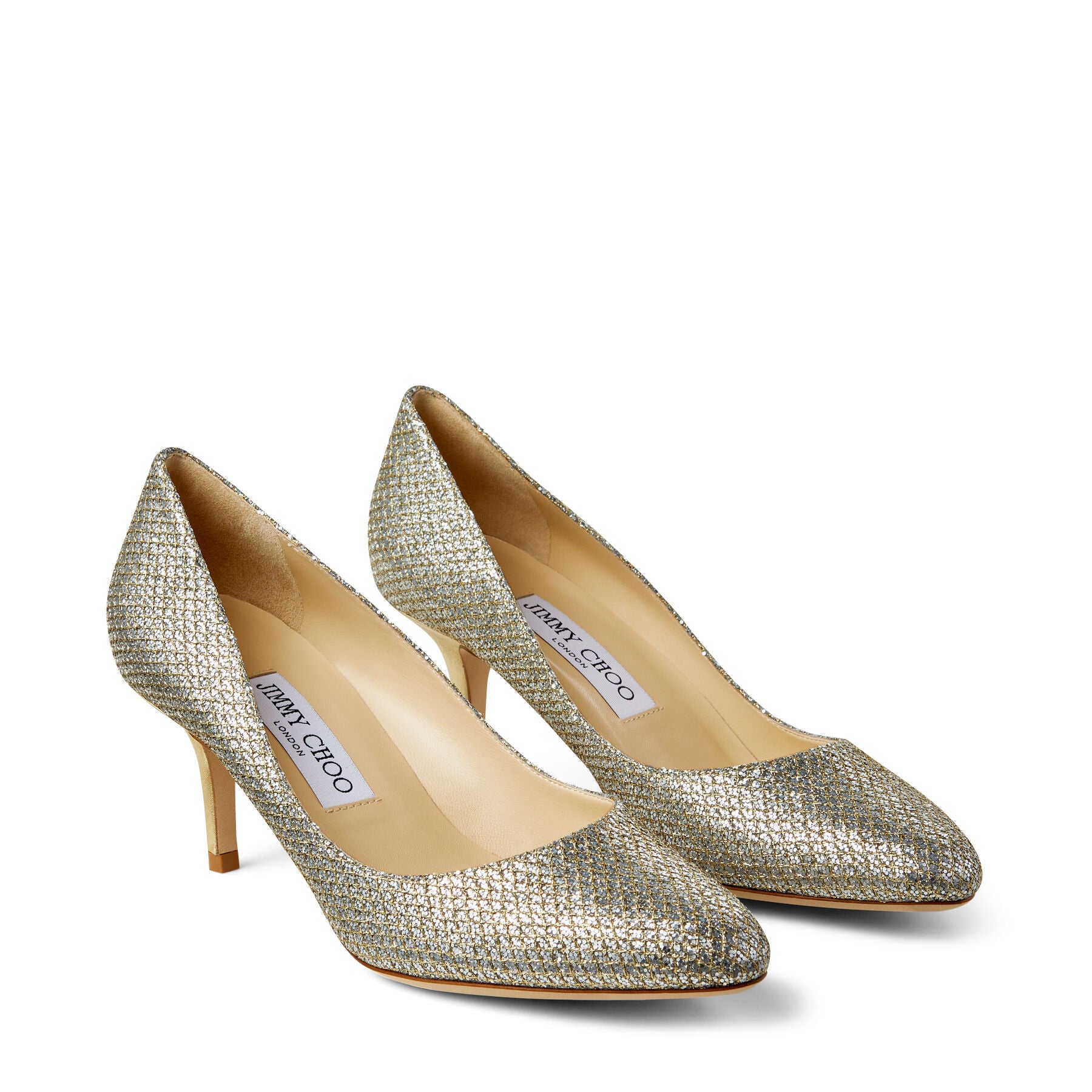 Irena round-toe pumps 65 in - Champagne