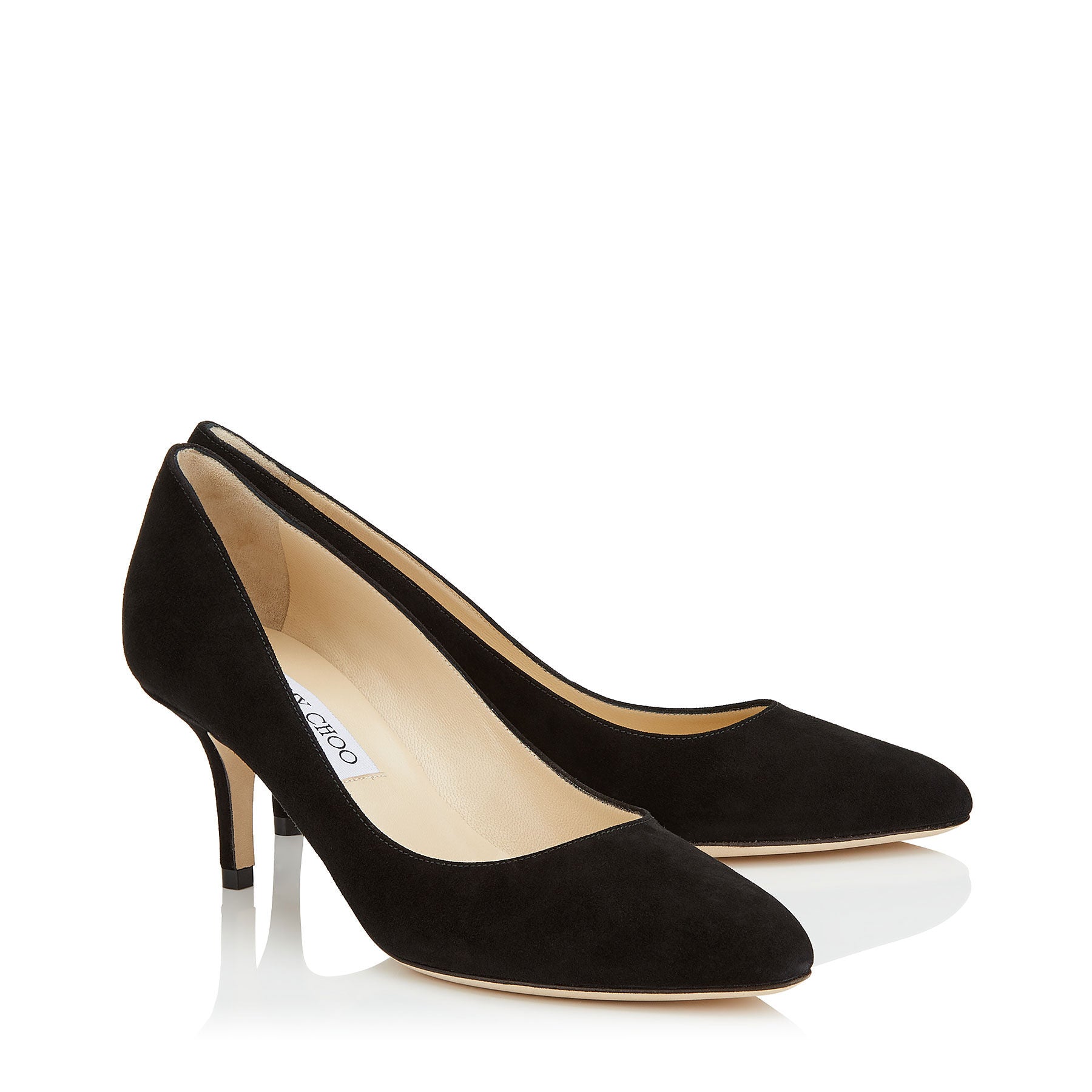 Irena round-toe pumps 65 in suede - Black