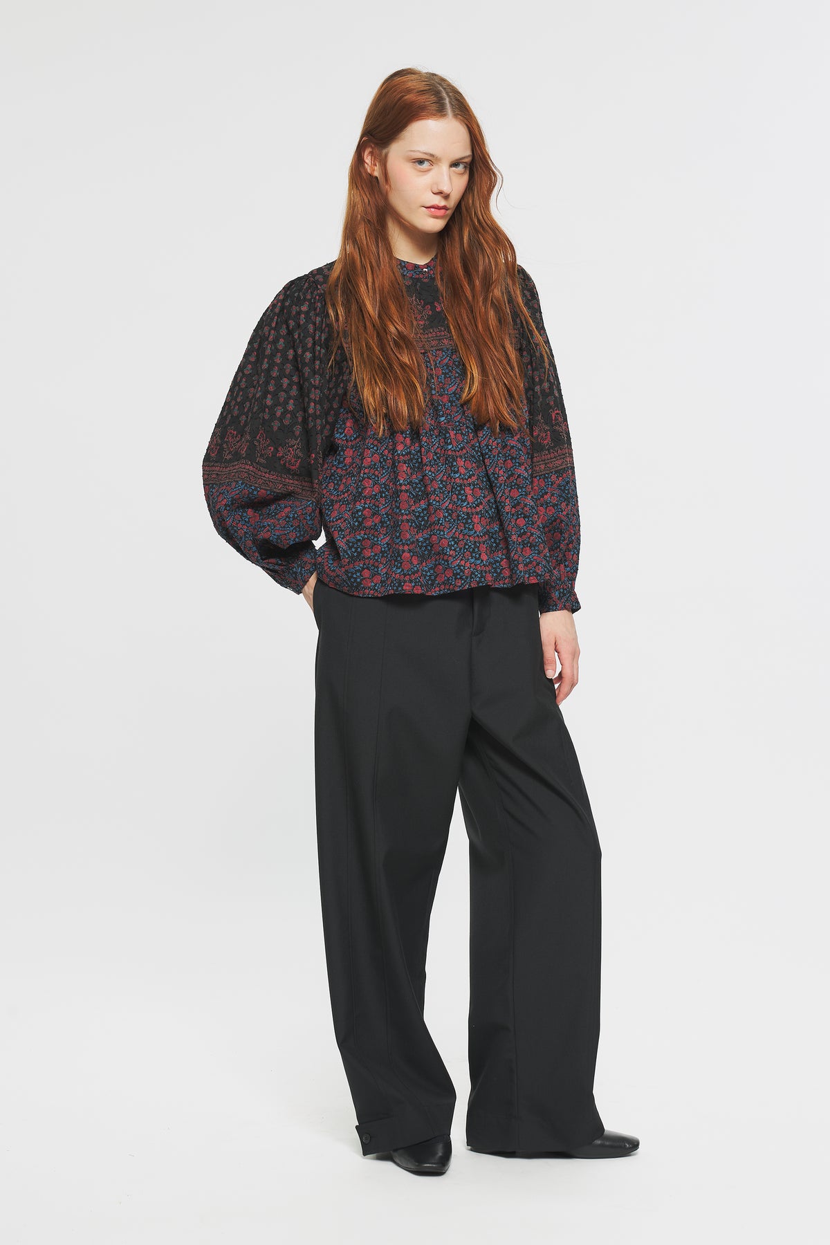 Blouse imprimée Irina - Black