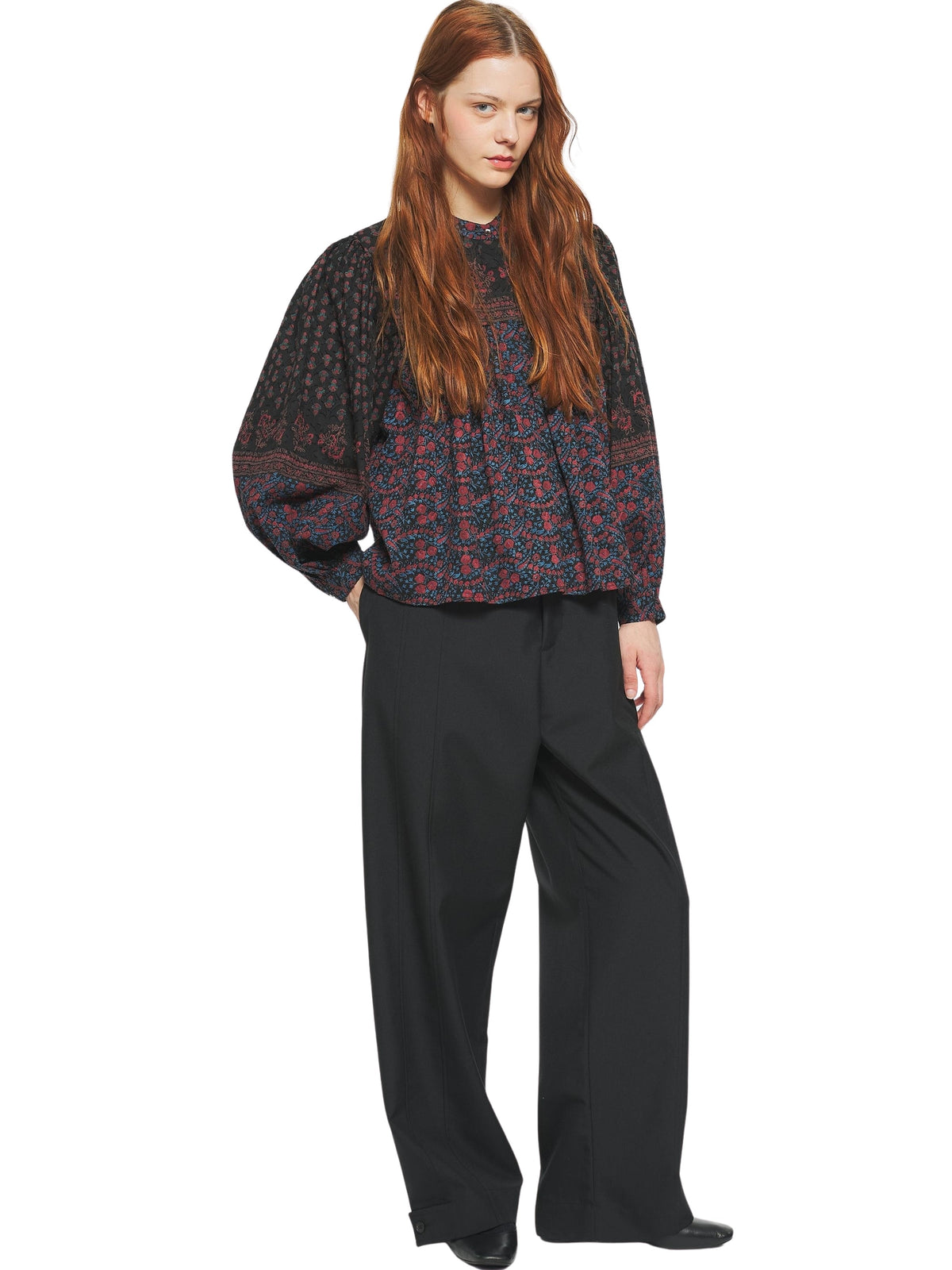 Blouse imprimée Irina - Black