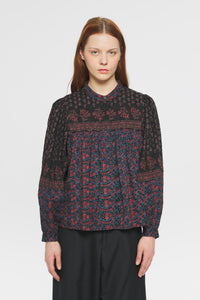 Blouse imprimée Irina - Black