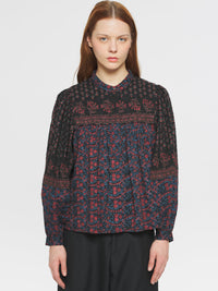 Blouse imprimée Irina - Black
