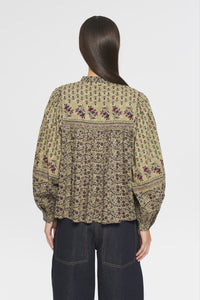 Blouse imprimée Irina - Kaki