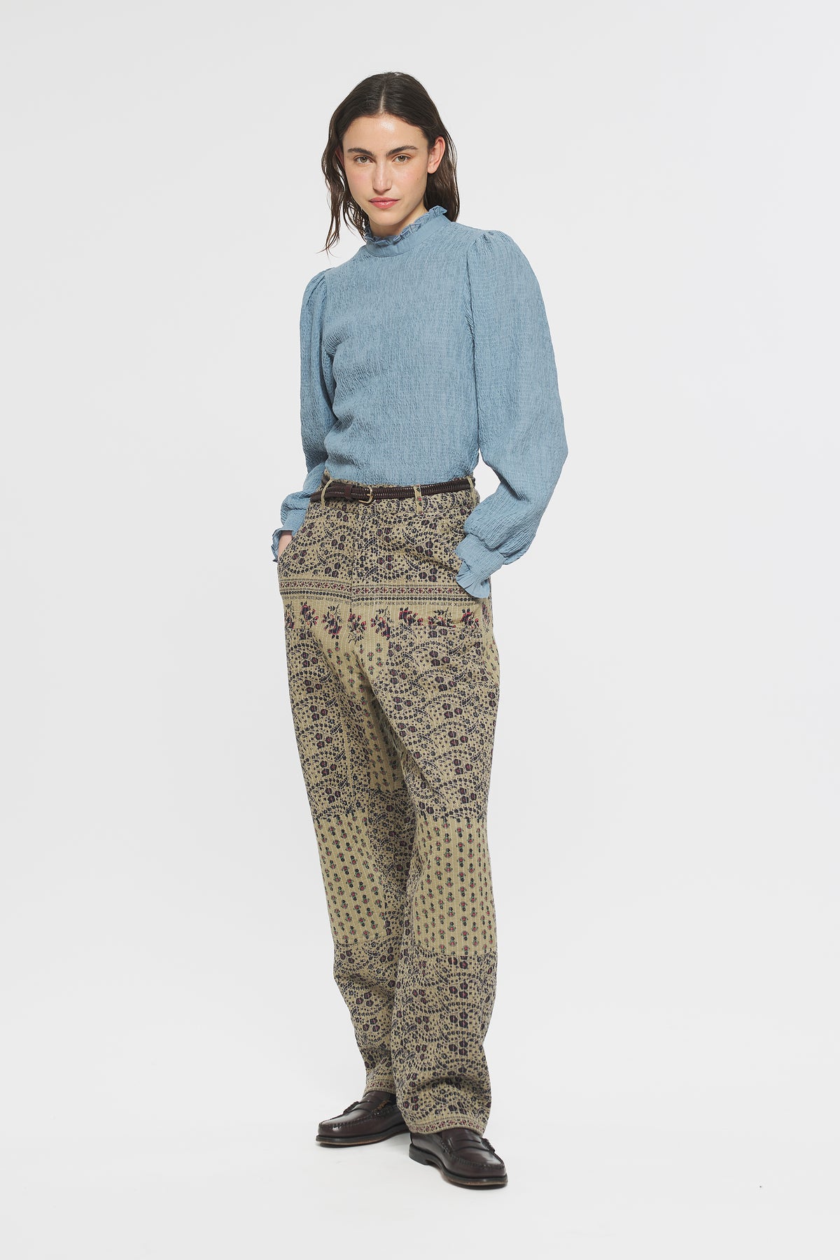 Pantalon imprimé Irina - Kaki