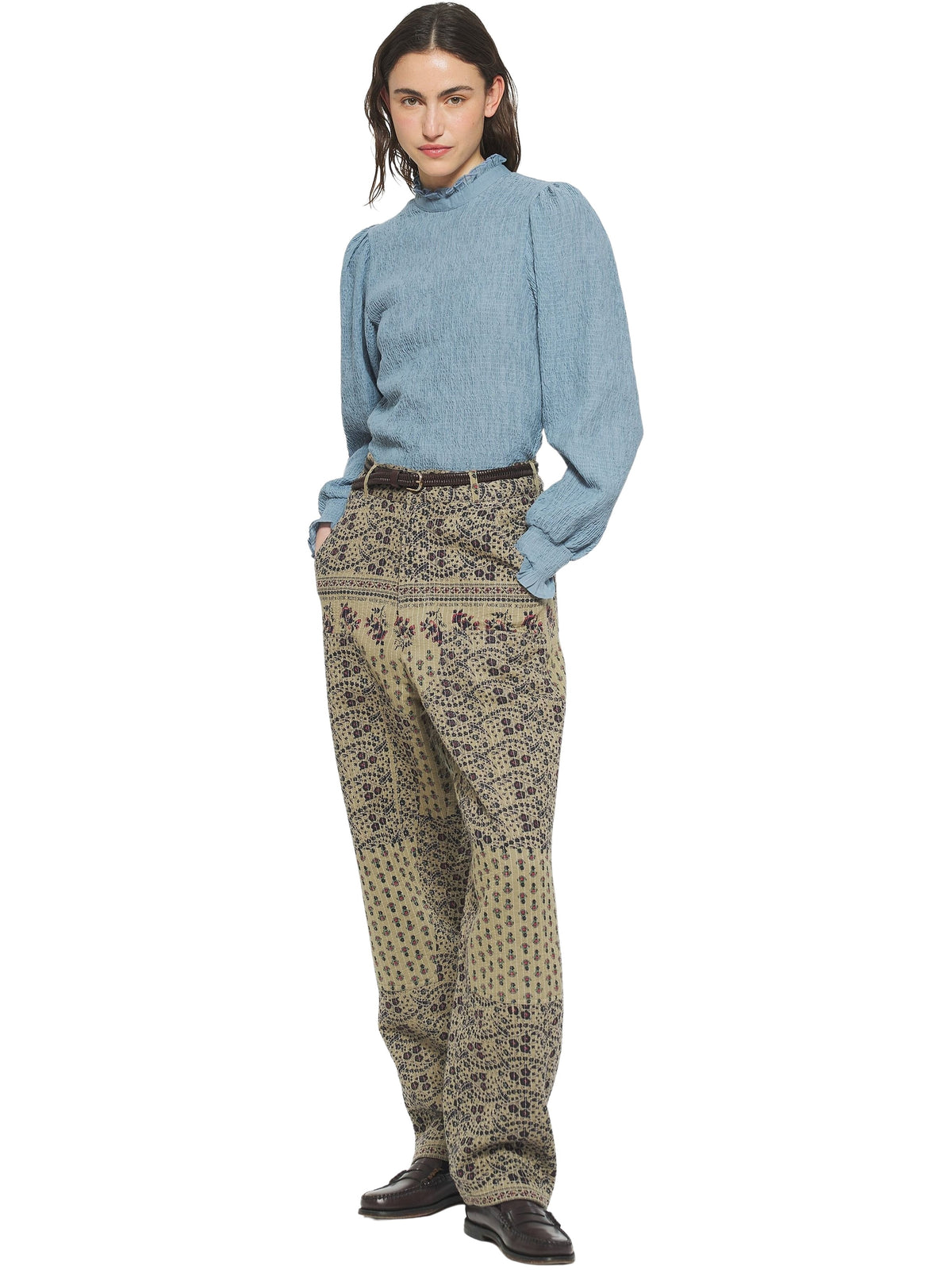 Pantalon imprimé Irina - Kaki