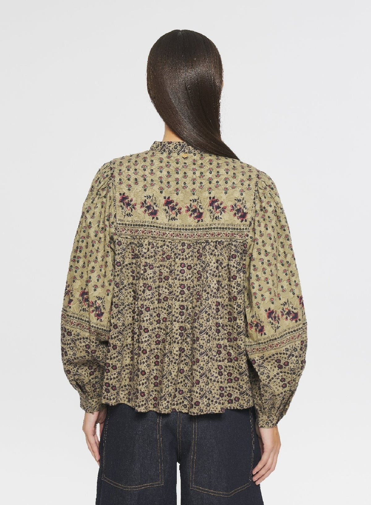 Blouse imprimée Irina - Kaki