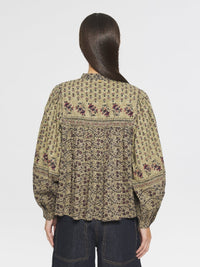 Blouse imprimée Irina - Kaki