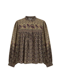 Blouse imprimée Irina - Kaki