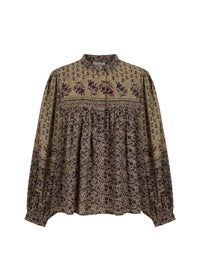 Blouse imprimée Irina - Kaki