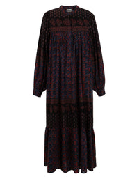 Robe longue imprimé Irina - Black