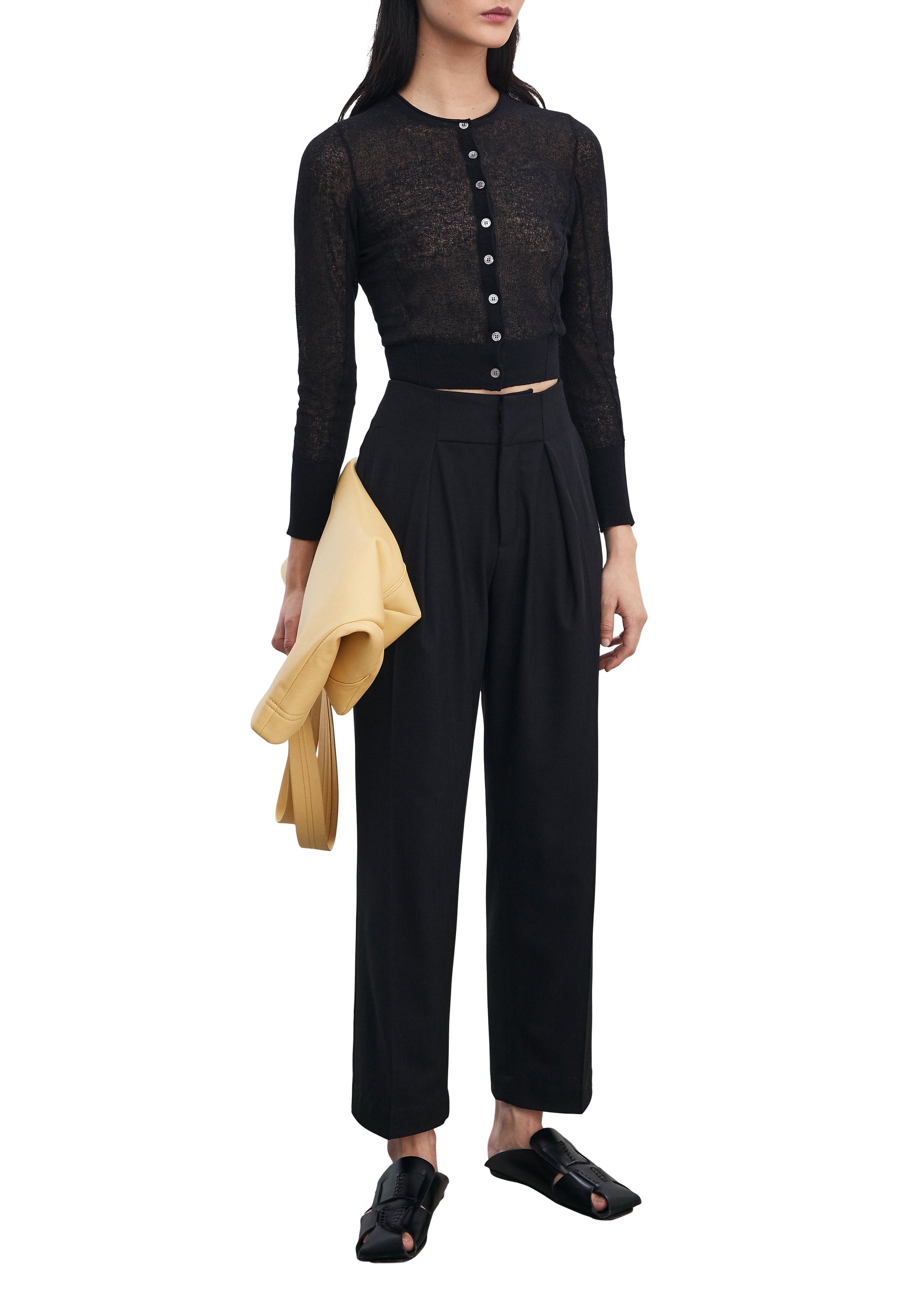 Fitted Irma trousers - Black