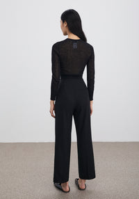 Fitted Irma trousers - Black