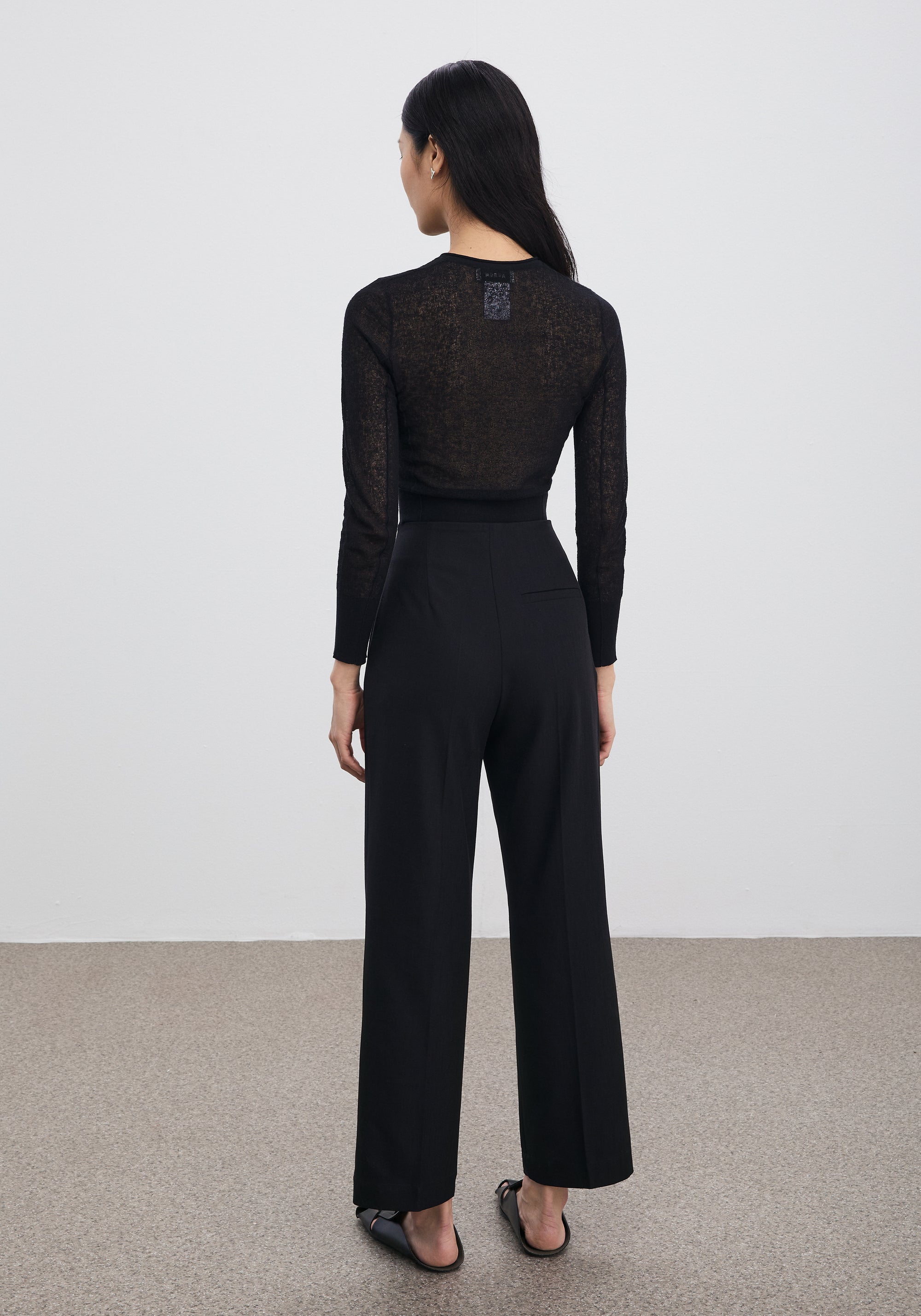 Fitted Irma trousers - Black