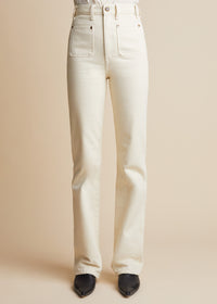 Isabella jeans - Ivory Rigid