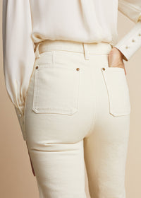 Isabella jeans - Ivory Rigid