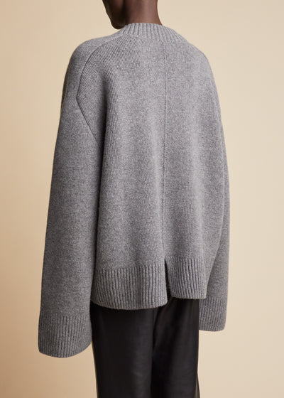 Isabelle sweater in cashmere - Stone