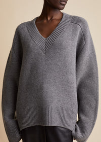 Isabelle sweater in cashmere - Stone