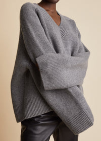 Isabelle sweater in cashmere - Stone