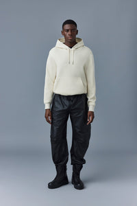 Pantalon large Isak en cuir - Black