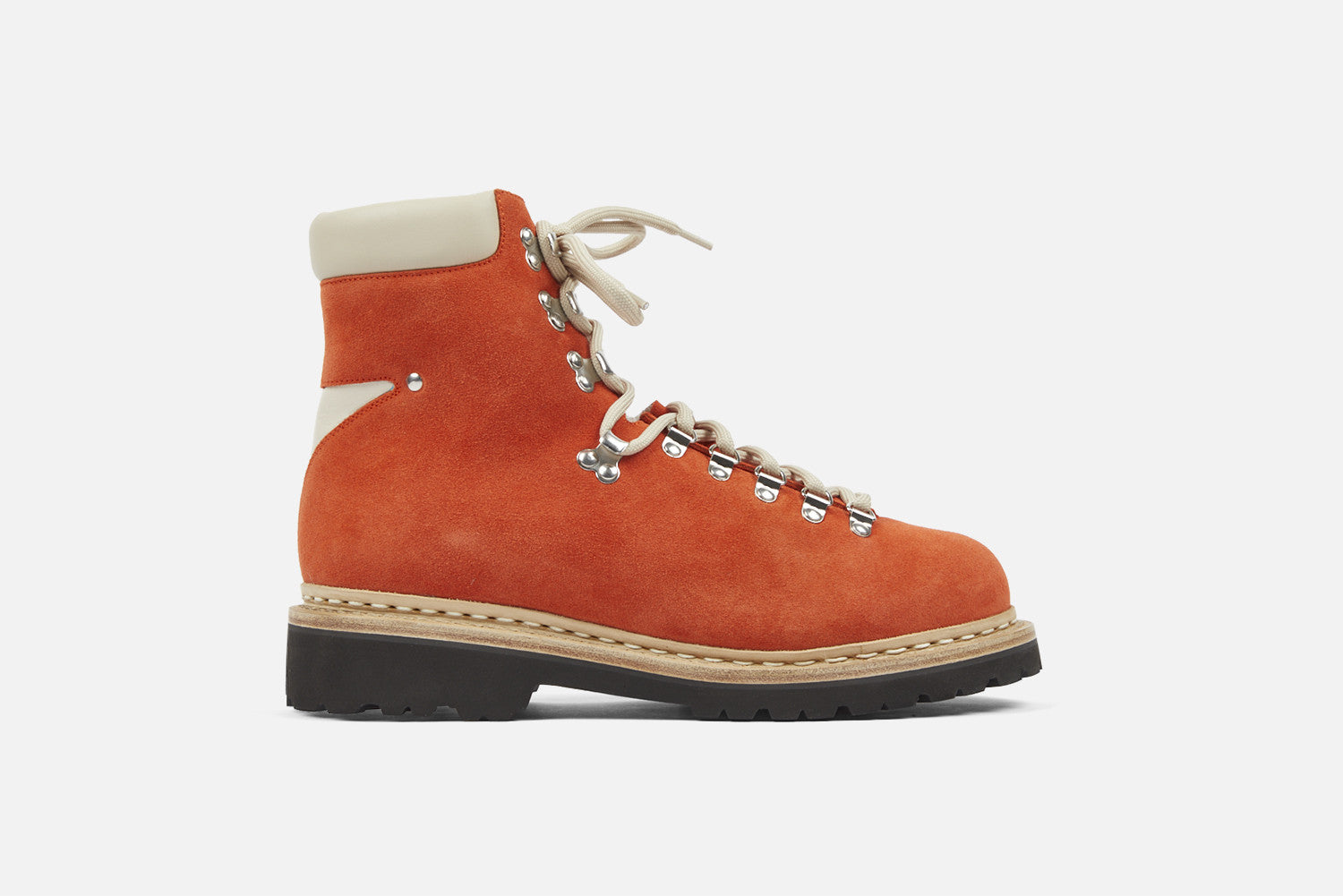 5qty NEW / Bottines ISERAN VELOURS/NAPPA VIBRAM - Fanta
