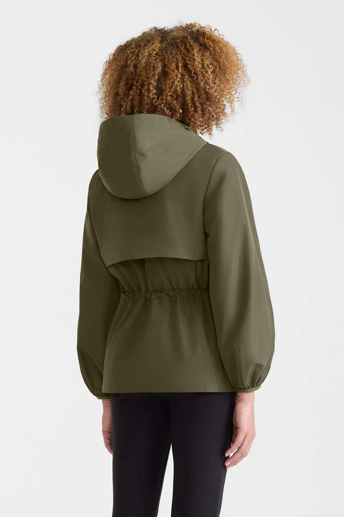 Light Military Ladies Hooded Rainwear Jacket