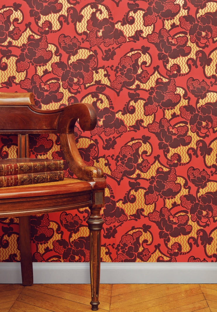 Rouleau Deauville - Rouge, Noir & Doré