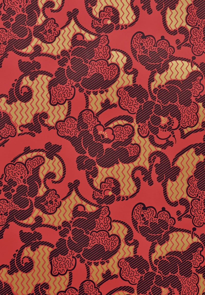 Rouleau Deauville - Rouge, Noir & Doré