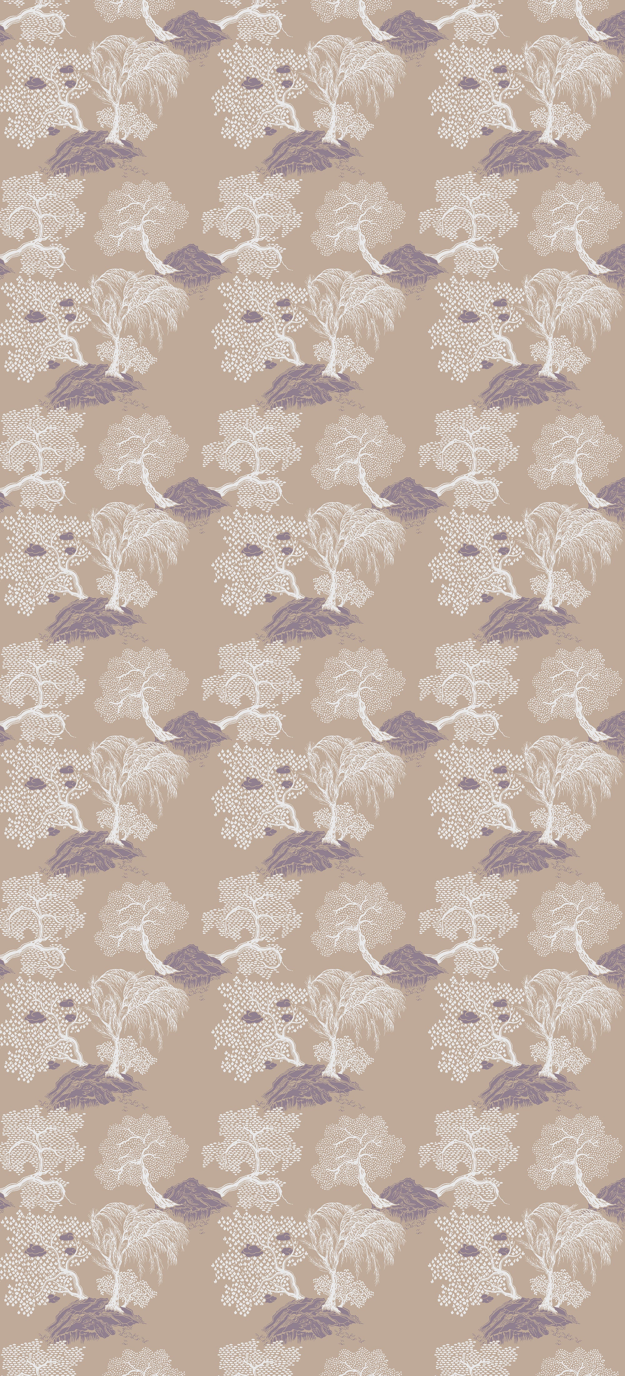 Rouleau Jardin d'Asie - Beige