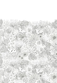 Panneau Ombelles - Gris