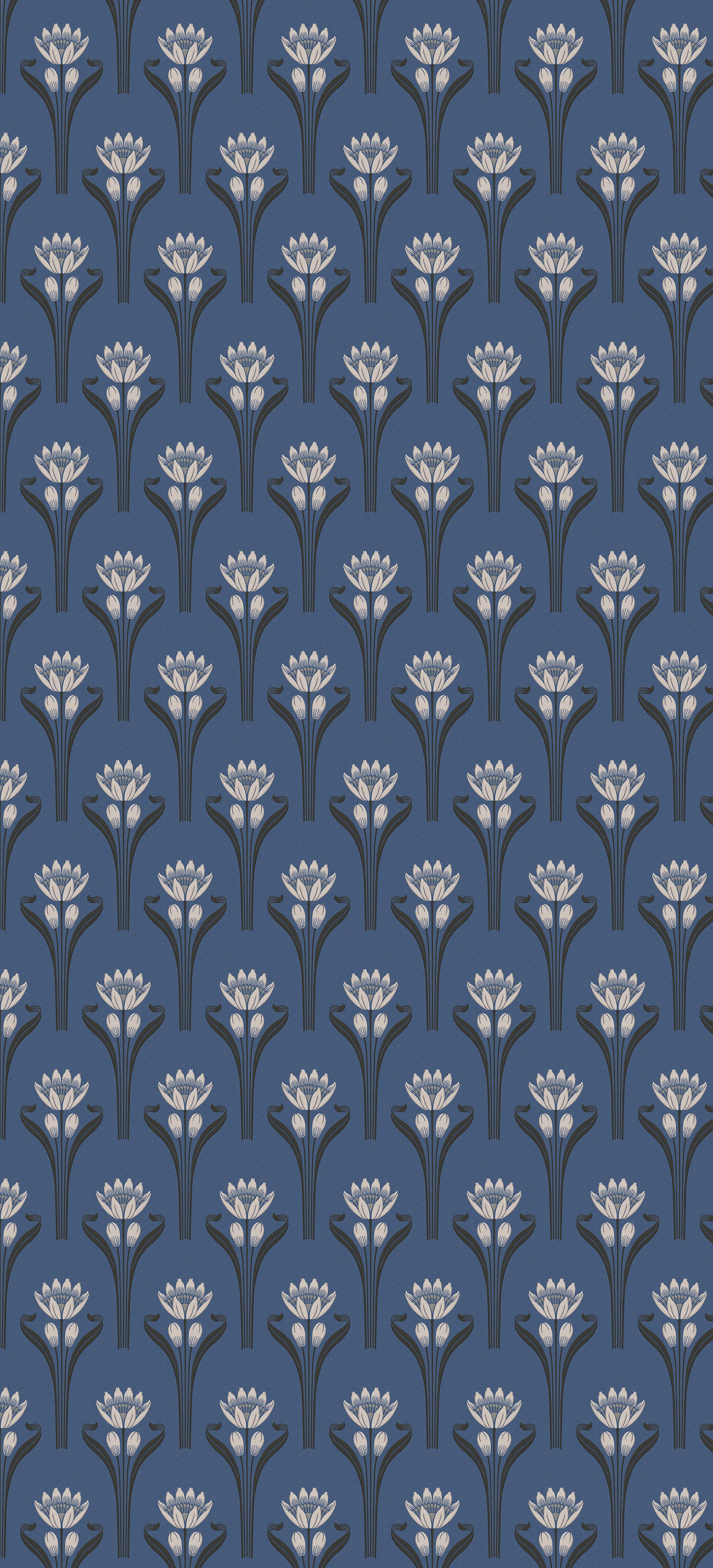 Rouleau Tulipes - Bleu